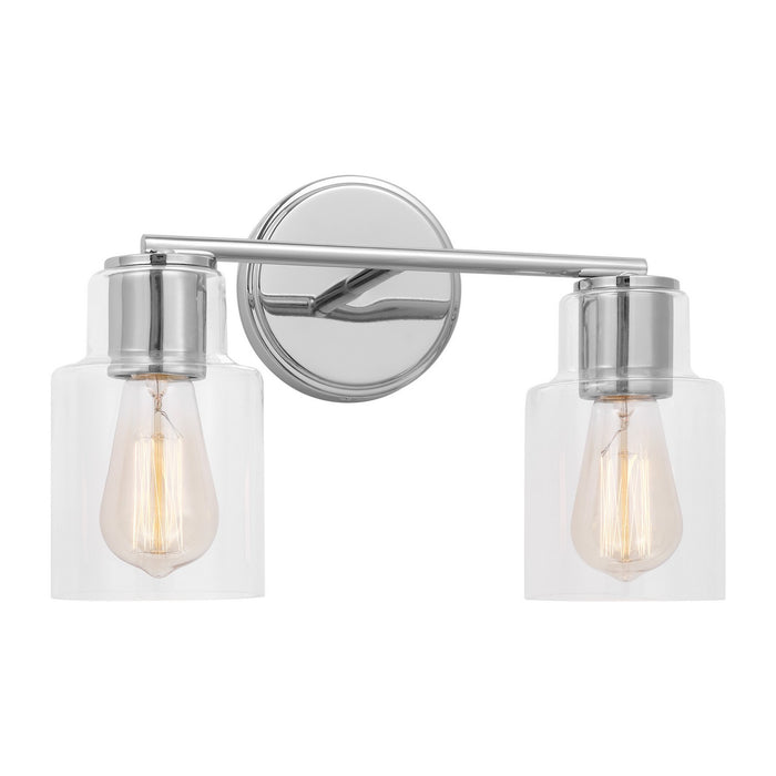 Visual Comfort Studio DJV1002CH Two Light Bath, Chrome