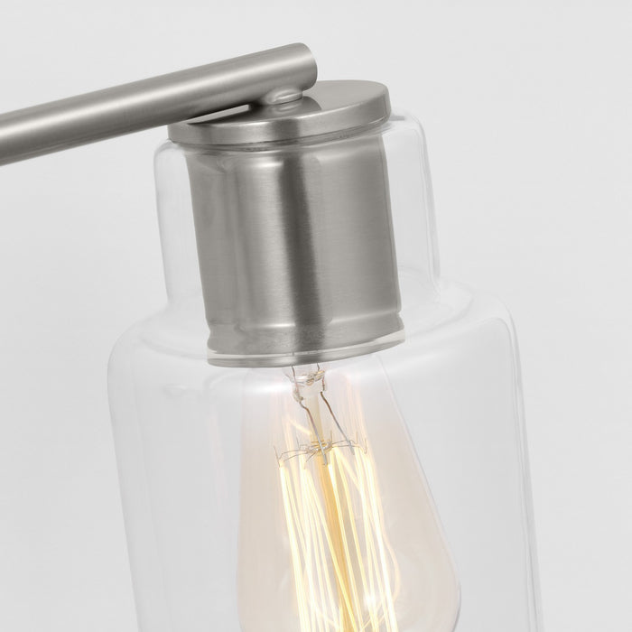 Visual Comfort Studio DJV1003BS Three Light Bath, Brushed Steel