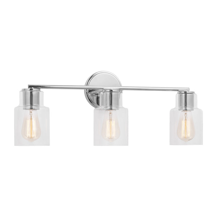 Visual Comfort Studio DJV1003CH Three Light Bath, Chrome