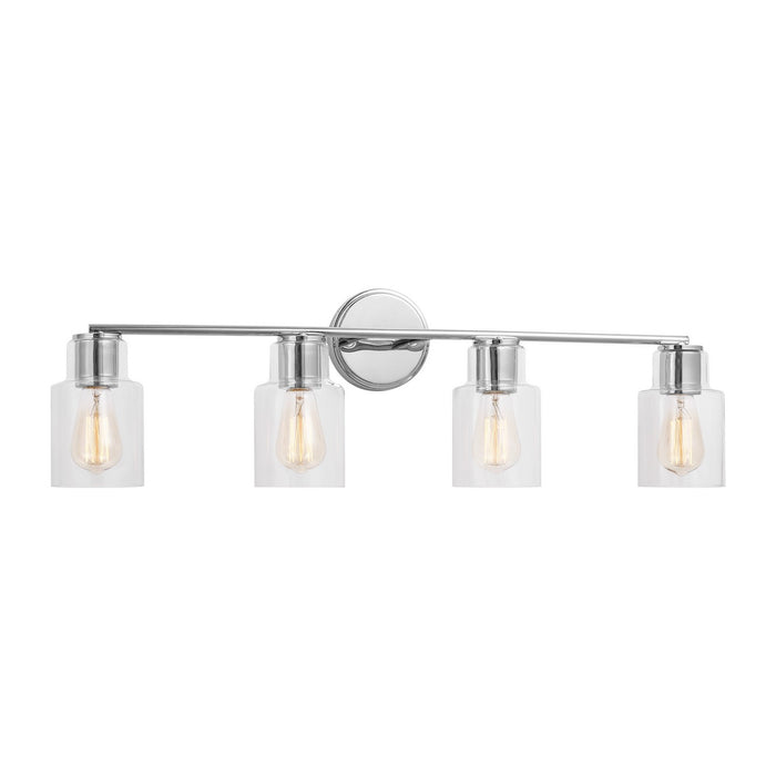 Visual Comfort Studio DJV1004CH Four Light Bath, Chrome