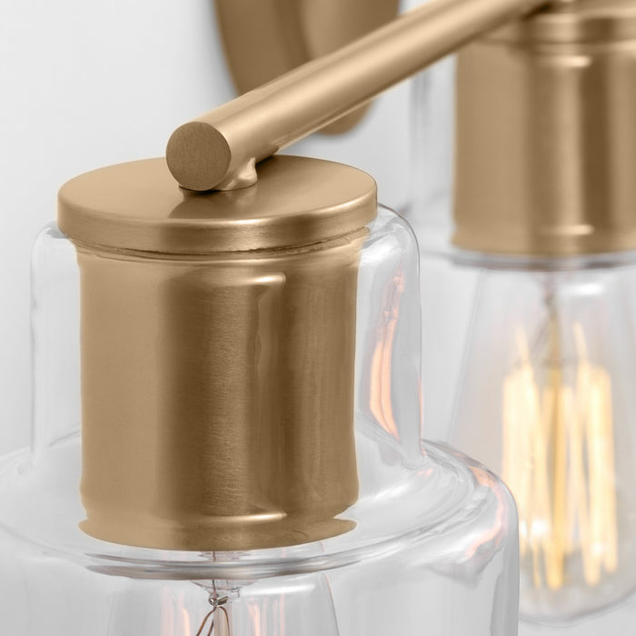 Visual Comfort Studio DJV1004SB Four Light Bath, Satin Brass