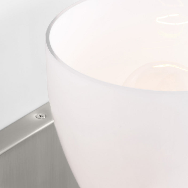Visual Comfort Studio DJV1021BS One Light Wall Sconce, Brushed Steel