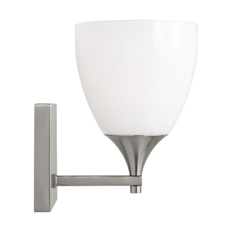 Visual Comfort Studio DJV1021BS One Light Wall Sconce, Brushed Steel