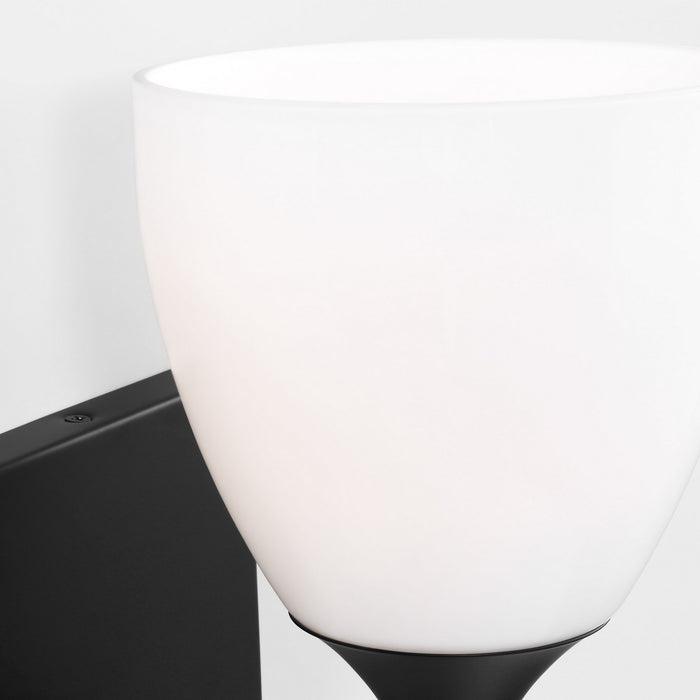 Visual Comfort Studio DJV1021MBK One Light Wall Sconce, Midnight Black