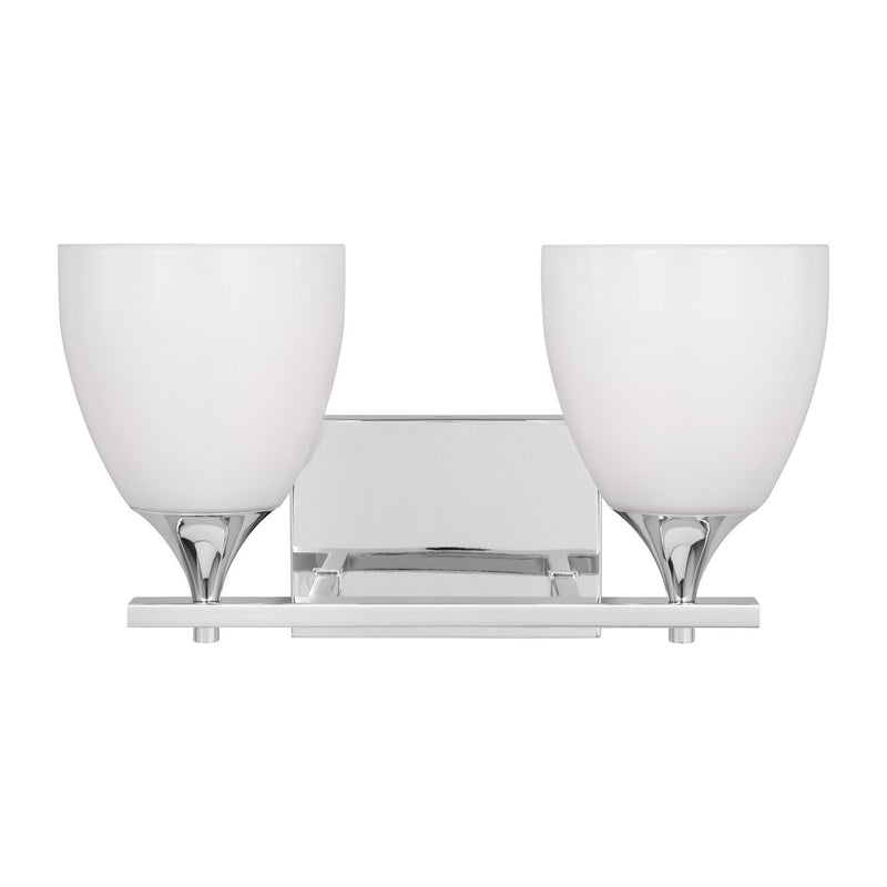 Visual Comfort Studio DJV1022CH Two Light Bath, Chrome