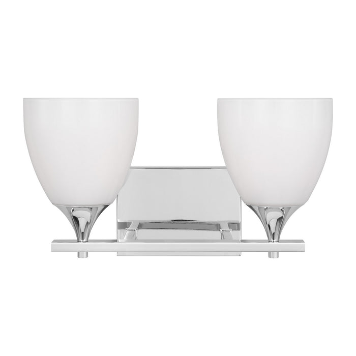 Visual Comfort Studio DJV1022CH Two Light Bath, Chrome