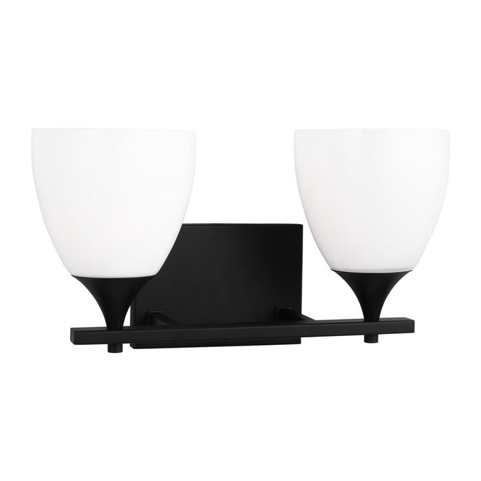 Visual Comfort Studio DJV1022MBK Two Light Bath, Midnight Black