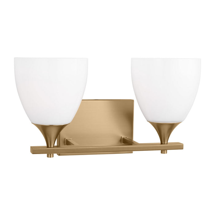 Visual Comfort Studio DJV1022SB Two Light Bath, Satin Brass
