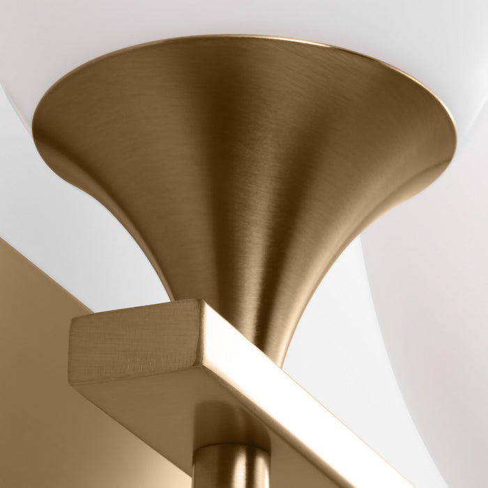 Visual Comfort Studio DJV1022SB Two Light Bath, Satin Brass