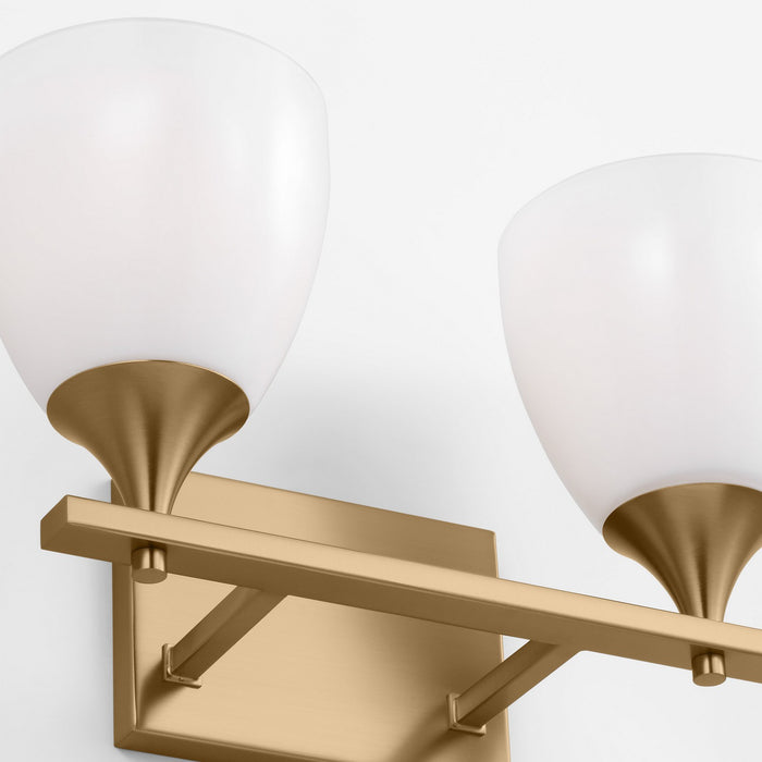 Visual Comfort Studio DJV1022SB Two Light Bath, Satin Brass