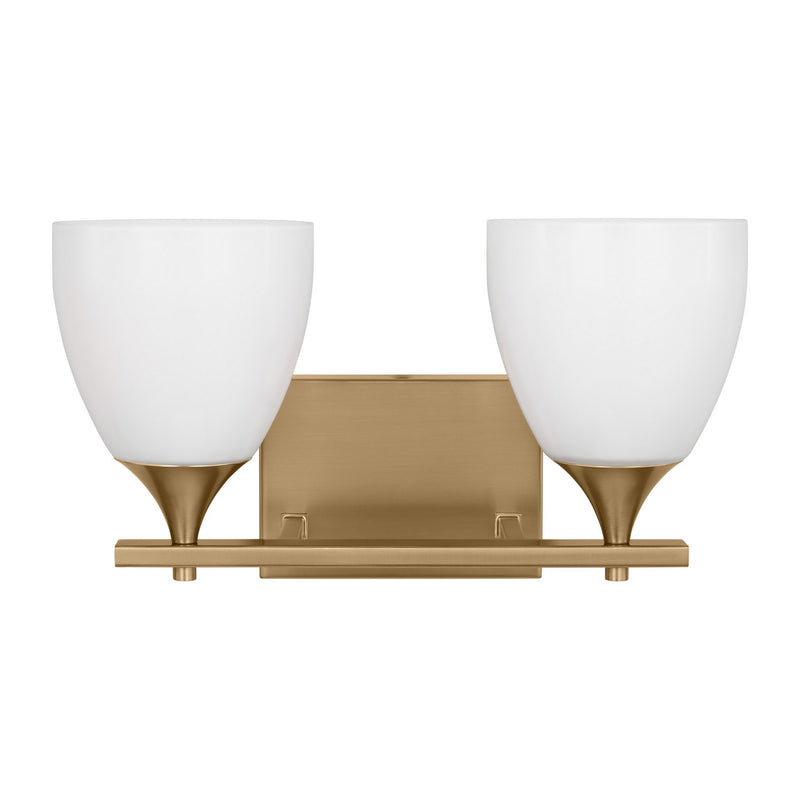 Visual Comfort Studio DJV1022SB Two Light Bath, Satin Brass