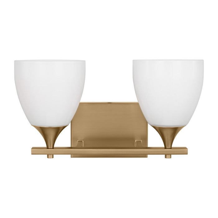 Visual Comfort Studio DJV1022SB Two Light Bath, Satin Brass