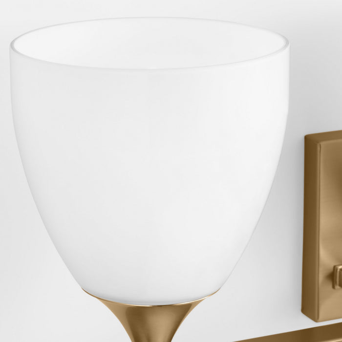 Visual Comfort Studio DJV1023SB Three Light Bath, Satin Brass