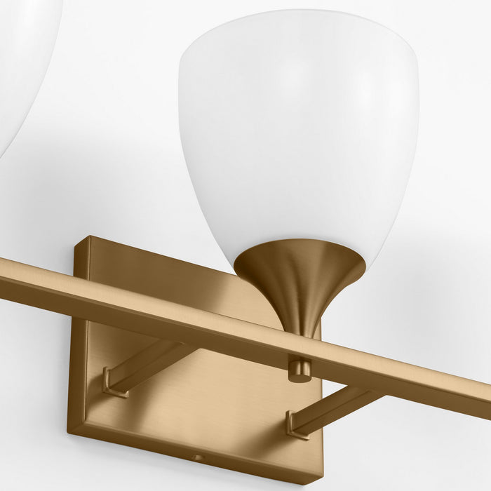 Visual Comfort Studio DJV1023SB Three Light Bath, Satin Brass