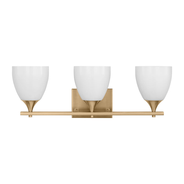 Visual Comfort Studio DJV1023SB Three Light Bath, Satin Brass