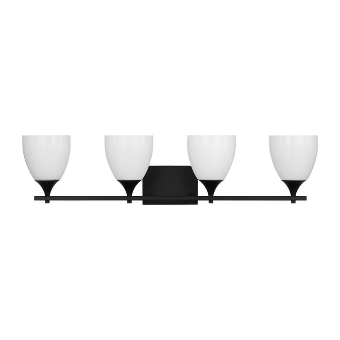 Visual Comfort Studio DJV1024MBK Four Light Bath, Midnight Black