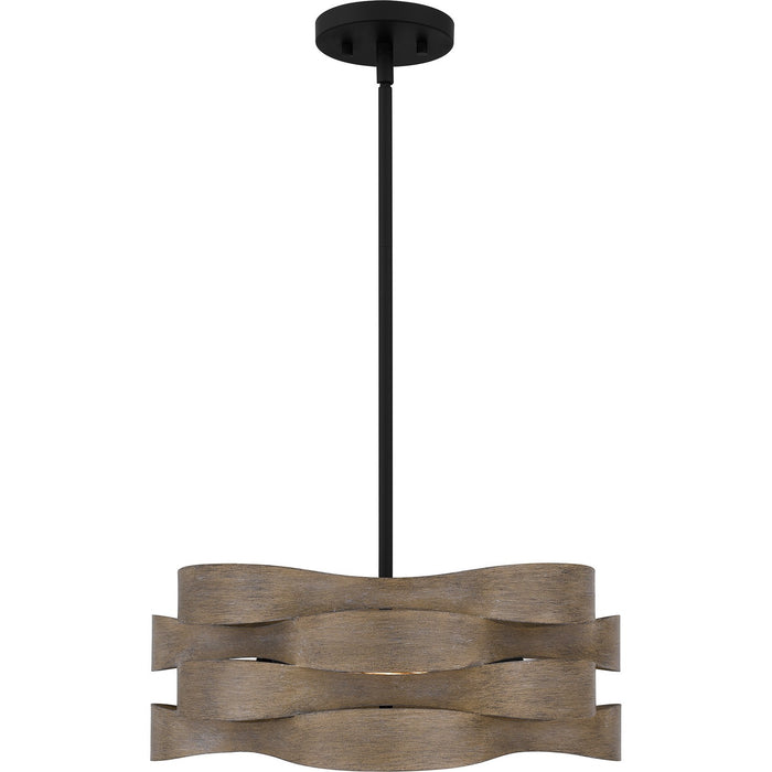 Quoizel APL2816MBK Two Light Pendant, Matte Black