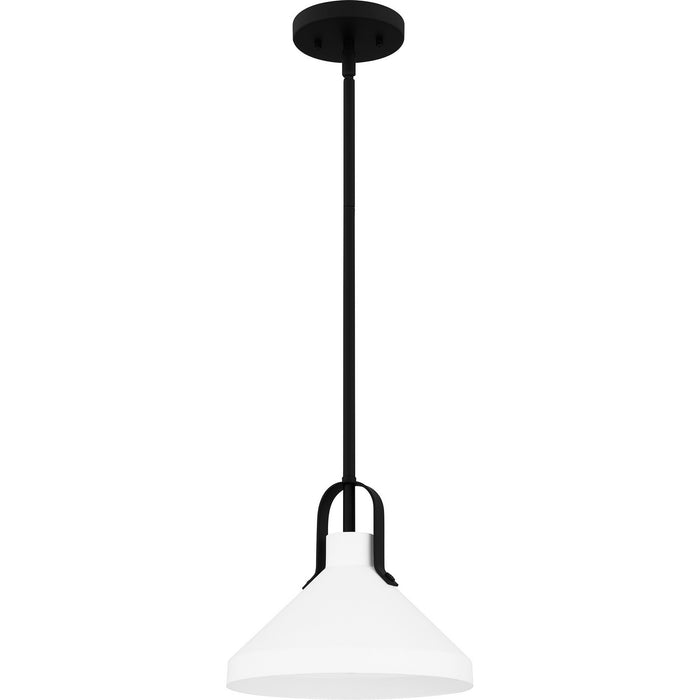 Quoizel BIK1510MBK One Light Pendant, Matte Black