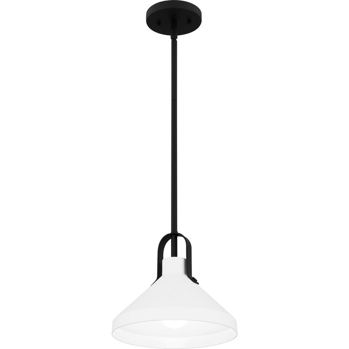 Quoizel BIK1510MBK One Light Pendant, Matte Black