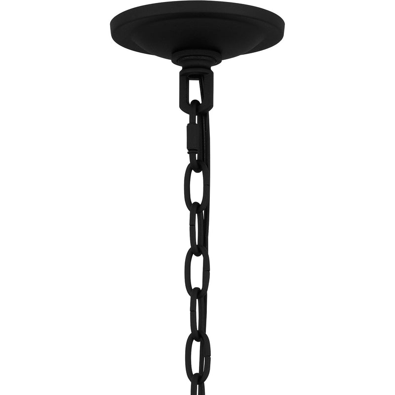 Quoizel BMS3520EK Four Light Outdoor Pendant, Earth Black