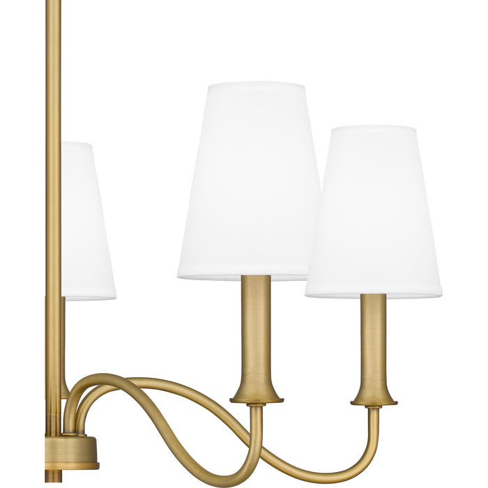 Quoizel BTY5026AB Five Light Chandelier, Aged Brass