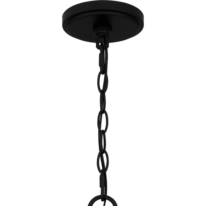 Quoizel CNI5026MBK Five Light Chandelier, Matte Black