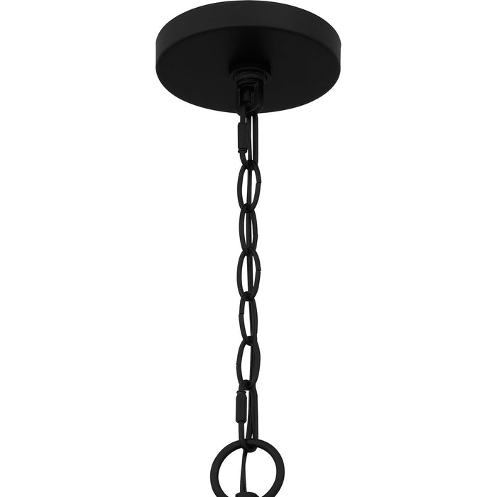 Quoizel CPE5025MBK Six Light Chandelier, Matte Black