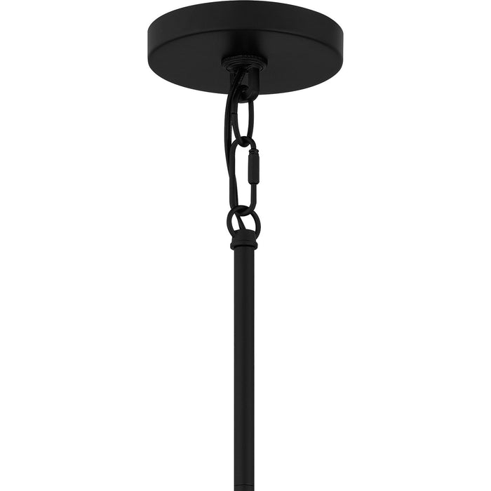 Quoizel CUN5026MBK Six Light Chandelier, Matte Black