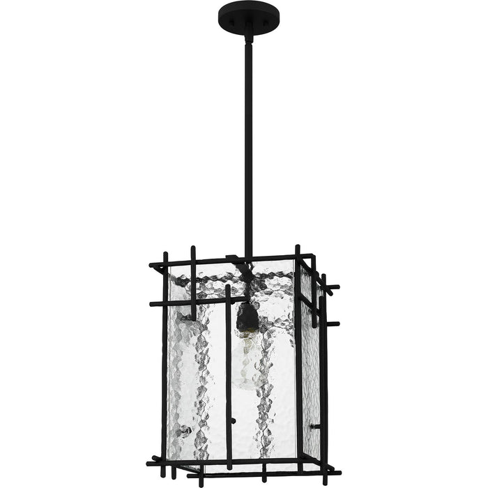 Quoizel DPN1512MBK One Light Pendant, Matte Black