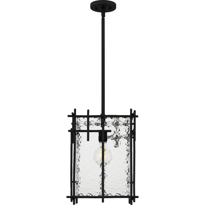 Quoizel DPN1512MBK One Light Pendant, Matte Black