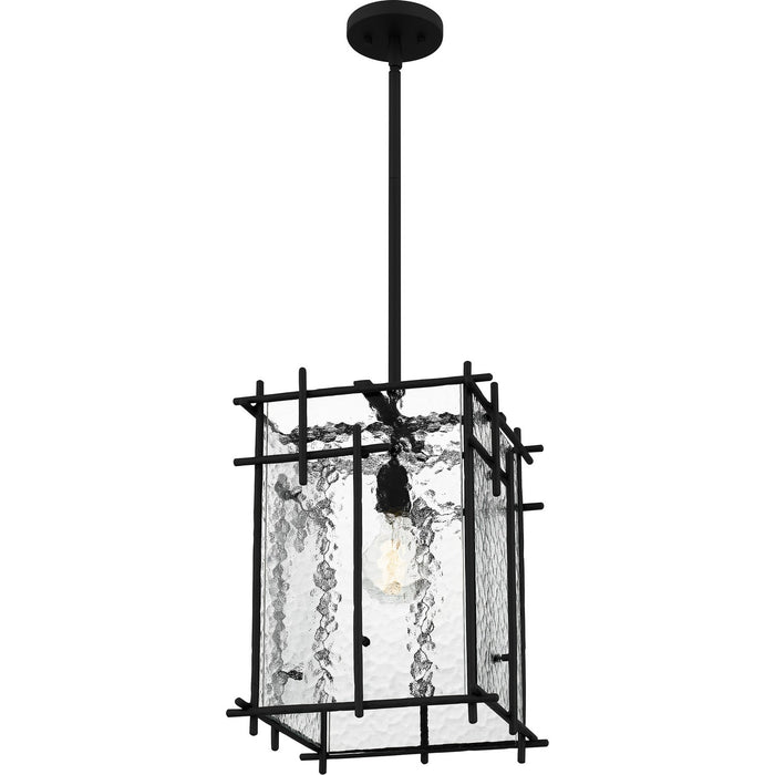 Quoizel DPN1512MBK One Light Pendant, Matte Black