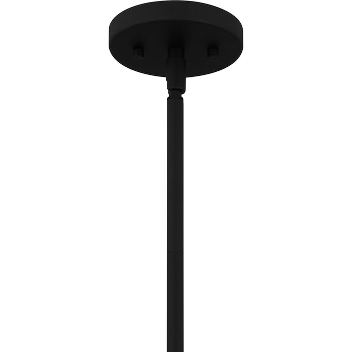 Quoizel DPN1512MBK One Light Pendant, Matte Black