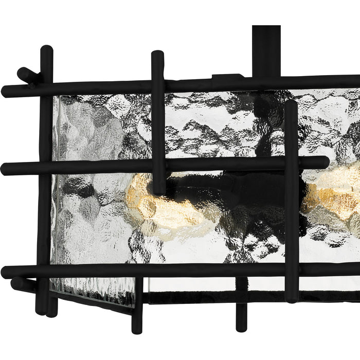 Quoizel DPN1713MBK Two Light Semi Flush Mount, Matte Black
