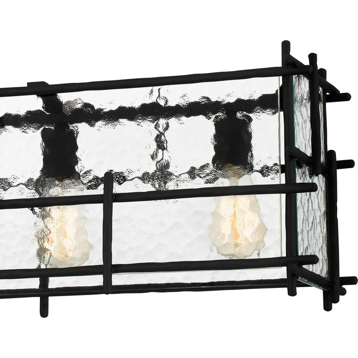 Quoizel DPN538MBK Five Light Linear Chandelier, Matte Black