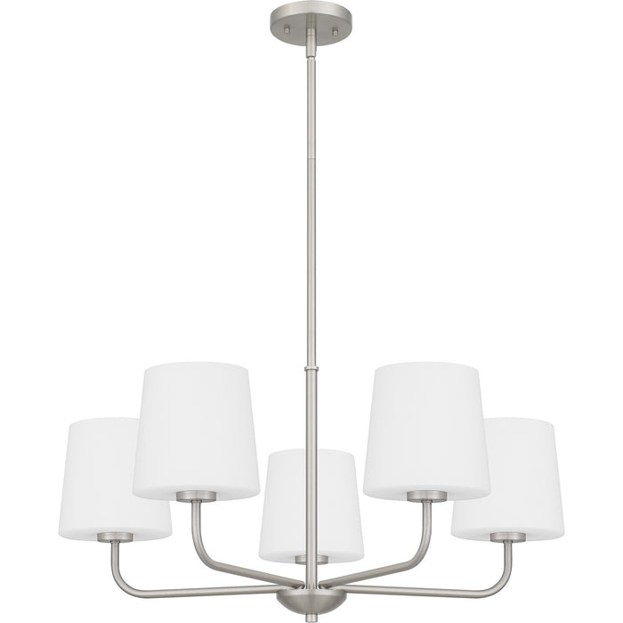 Quoizel GGR5028BN Five Light Chandelier, Brushed Nickel