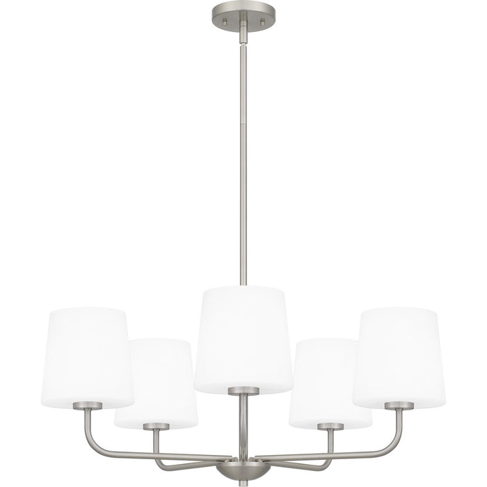 Quoizel GGR5028BN Five Light Chandelier, Brushed Nickel