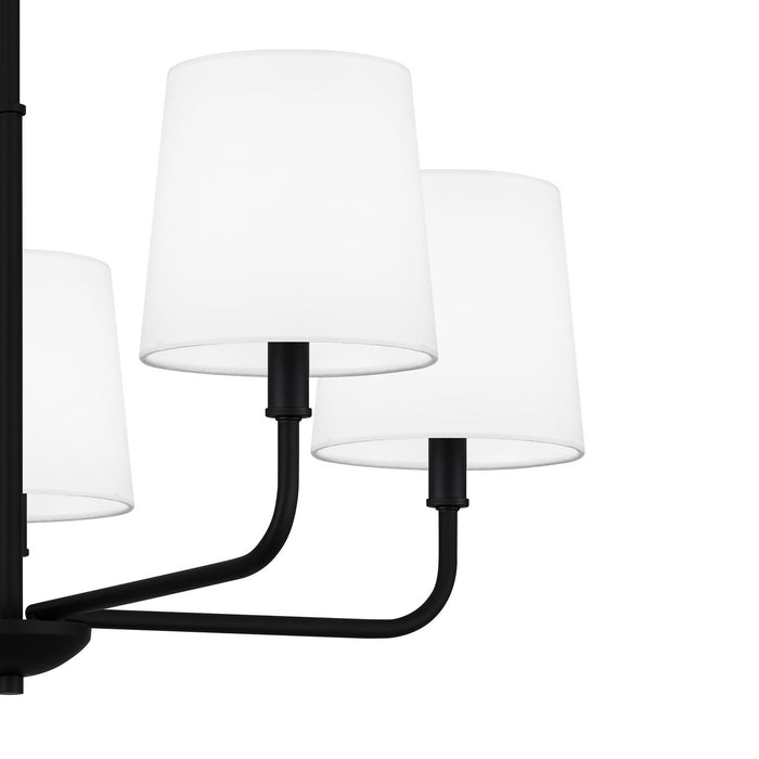 Quoizel GGR5028MBK Five Light Chandelier, Matte Black