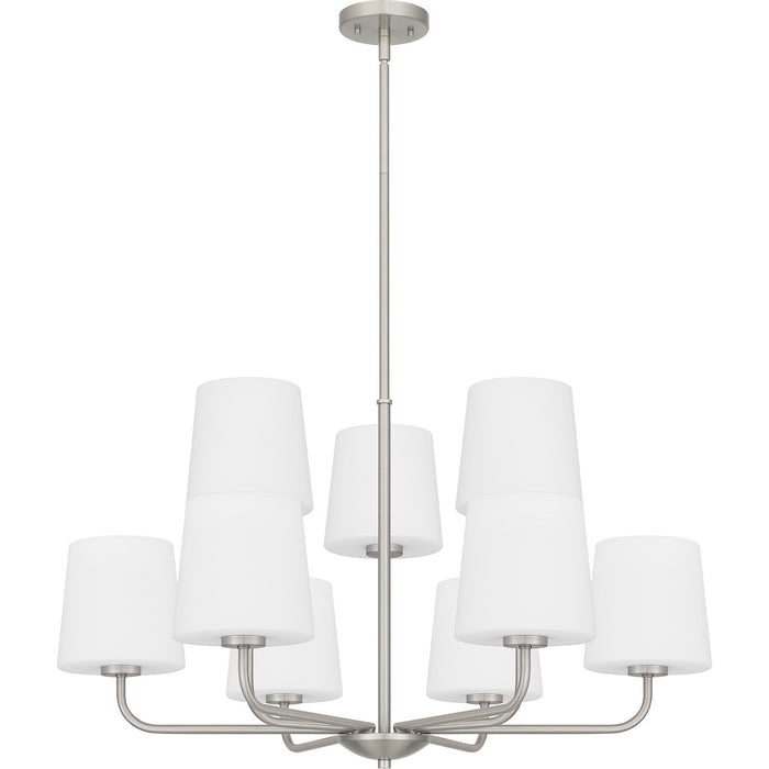 Quoizel GGR5032BN Nine Light Chandelier, Brushed Nickel