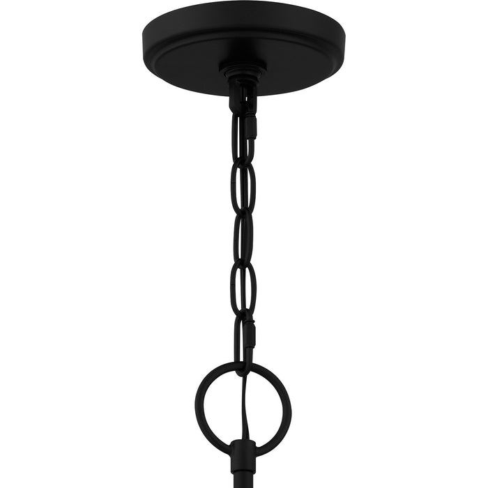 Quoizel HLS5026MBK Five Light Chandelier, Matte Black