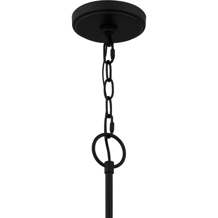 Quoizel HLS5031MBK Nine Light Chandelier, Matte Black