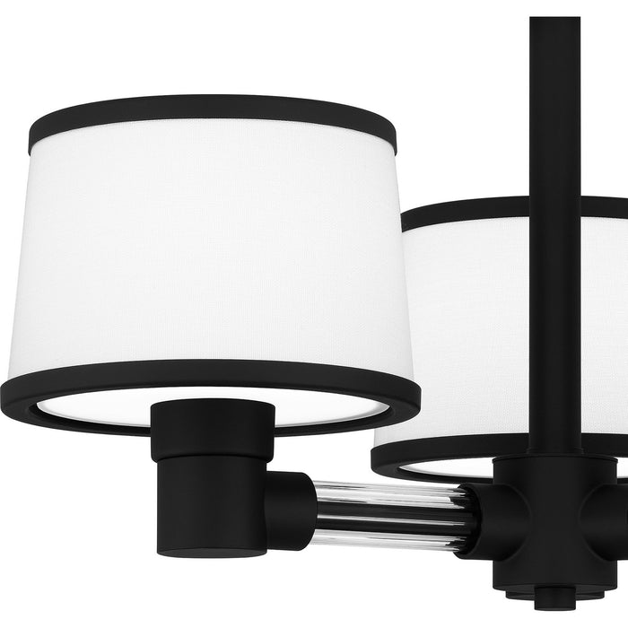 Quoizel KYL1722MBK Three Light Semi Flush Mount, Matte Black
