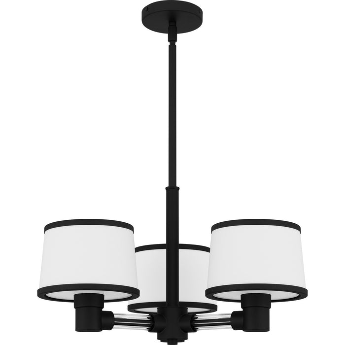 Quoizel KYL2822MBK Three Light Chandelier, Matte Black