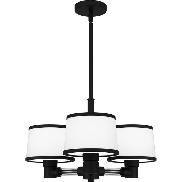 Quoizel KYL2822MBK Three Light Chandelier, Matte Black