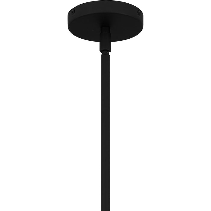 Quoizel KYL342MBK Three Light Linear Chandelier, Matte Black