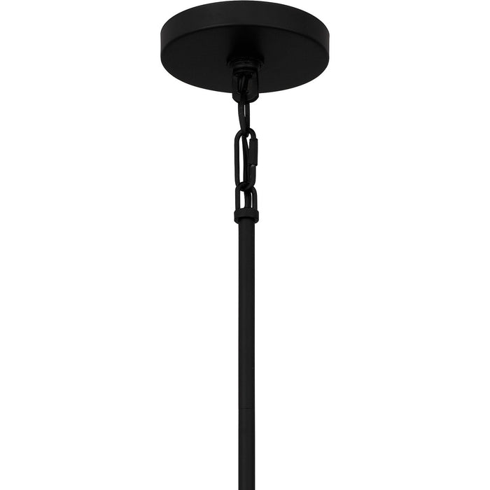 Quoizel LEI2816MBK Four Light Pendant, Matte Black