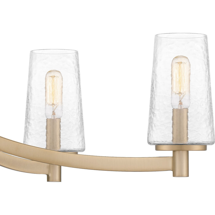 Quoizel MIC638BGD Six Light Linear Chandelier, Bronze Gold