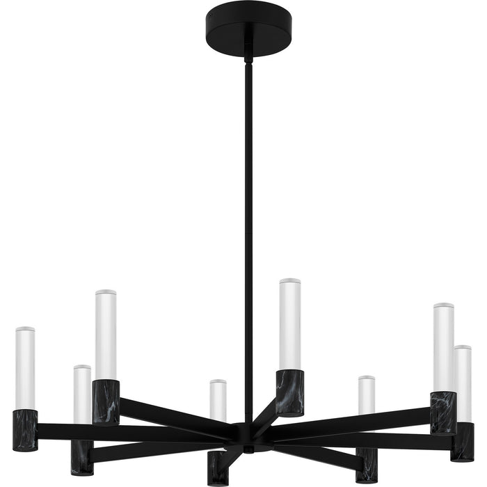 Quoizel PCADR5030MBK LED Chandelier, Matte Black