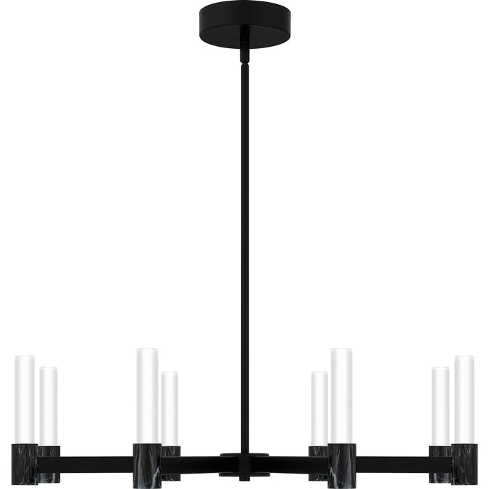Quoizel PCADR5030MBK LED Chandelier, Matte Black