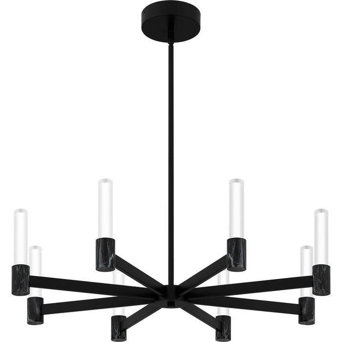 Quoizel PCADR5030MBK LED Chandelier, Matte Black