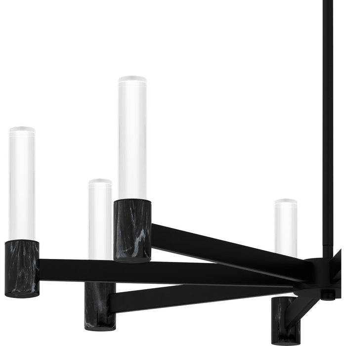 Quoizel PCADR5030MBK LED Chandelier, Matte Black
